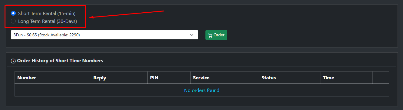non voip str order